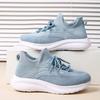 Toddler Girl/Boy High Top Stretch Sneakers, Breathable Knit, Soft Sole, Light Blue, 6.5–7 Years