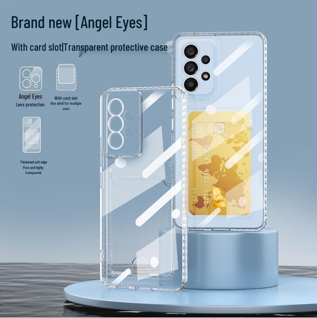Samsung S26U/S25FE Drop-Proof Transparent Phone Case with Card Slot