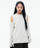 TUOMIO Cut-Out Lace Long Sleeves [Beige]