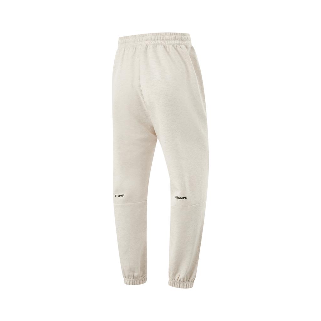 Li Ning Wade Series Casual Simple Cuffed Loose Knit Sports Pants Men bottoms Flower-Gray Tile-Gray AKLV079-2