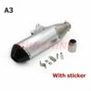 Escape Moto Universal Exhaust Motorcycle Muffler Pitbike Pipe Motocross Tip Systems For CRF230 CFR250 CRF150 EXC WR450 RC390