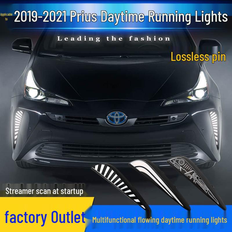 LED Front Fog Lights for 2019-2021 Toyota Prius 40 Series - Daytime Running Lights Modification