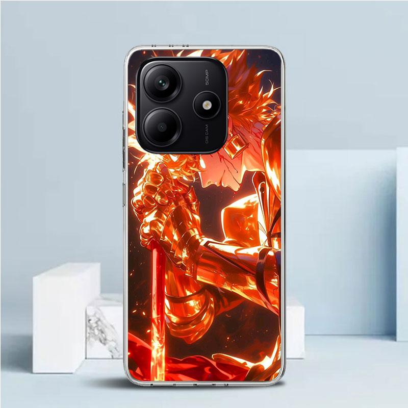 Fate Zero Stay Night Gilgamesh Phone Case For Xiaomi Redmi Note 15 14 14S 13 12S 12 Pro Plus 11S 11 11T 11E 10S 10 + Soft TPU Ba