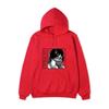 Unisex Attack on Titan Mikasa Ackerman Hoodie, Black White Manga Graphic Print Long Sleeve Pullover Hooded Sweatshirt Streetwear
