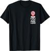 You Are Here Location Heart Map Pin Graphic T-Shirt Casual Short Sleeve Men's Tee