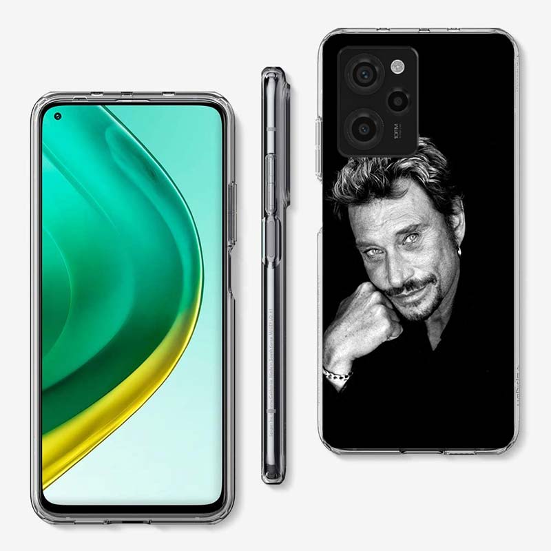 Черный чехол для телефона с изображением Джонни Халлидея Для Redmi 12 13C 12C 15C 15 9 Power 10 Prime+ 10C 10A 9T 9C 9i 9AT 9A Sport A5 K50 K30 60
