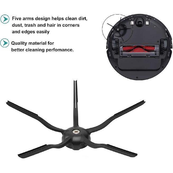 20Pcs Set for Xiaomi Roborock S6 S60 S65 S5 MAX T6 Vacuum Cleaner Accessories, 2 Roller Brush, 4 Filter, 4 Mop, 3 Side Brush, 6 Water Core, 1 Wheel