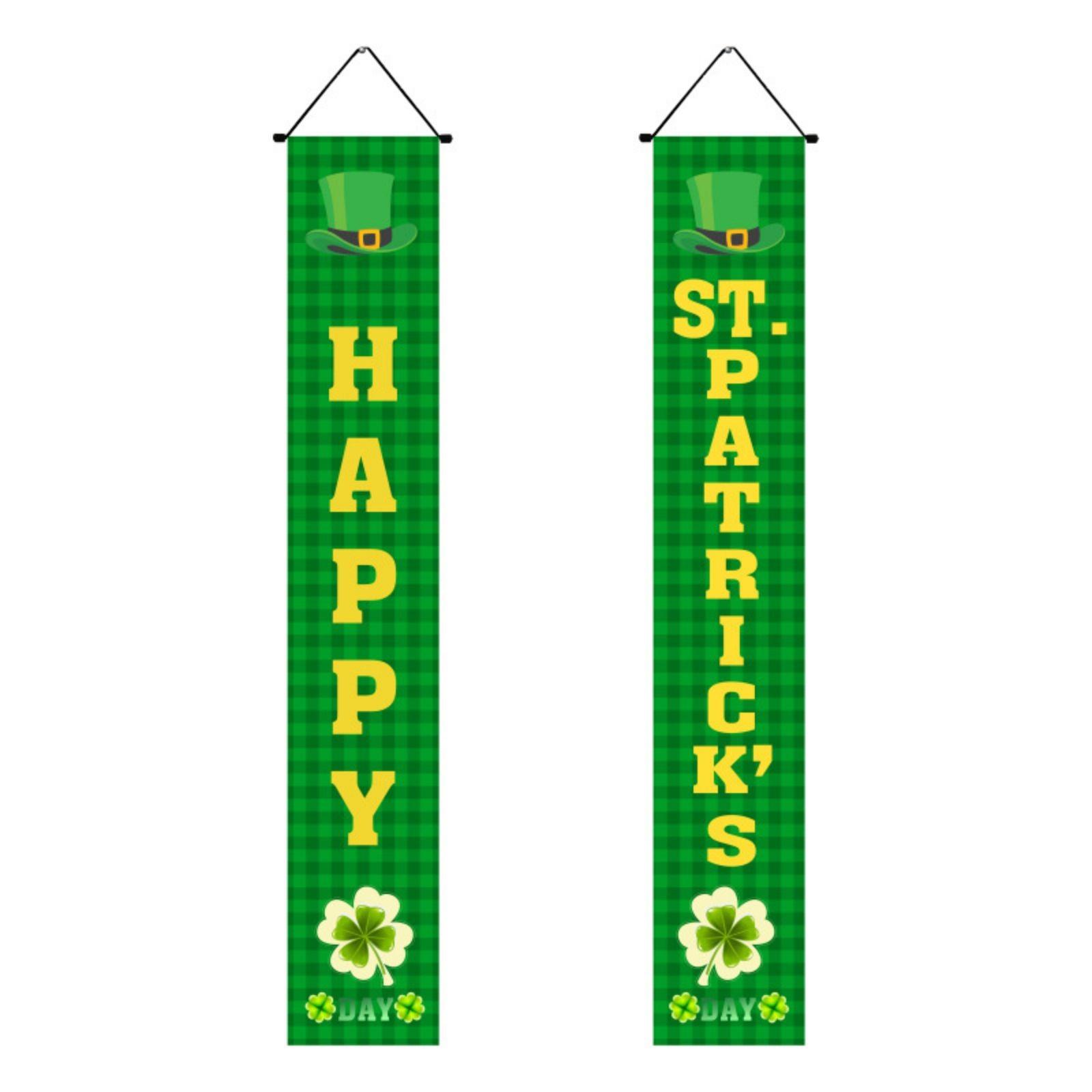 

улица. Украшение двери ирландского фестиваля ко Дню Святого Патрика. Ирландский куплет с флагом Святого Патрика One Size