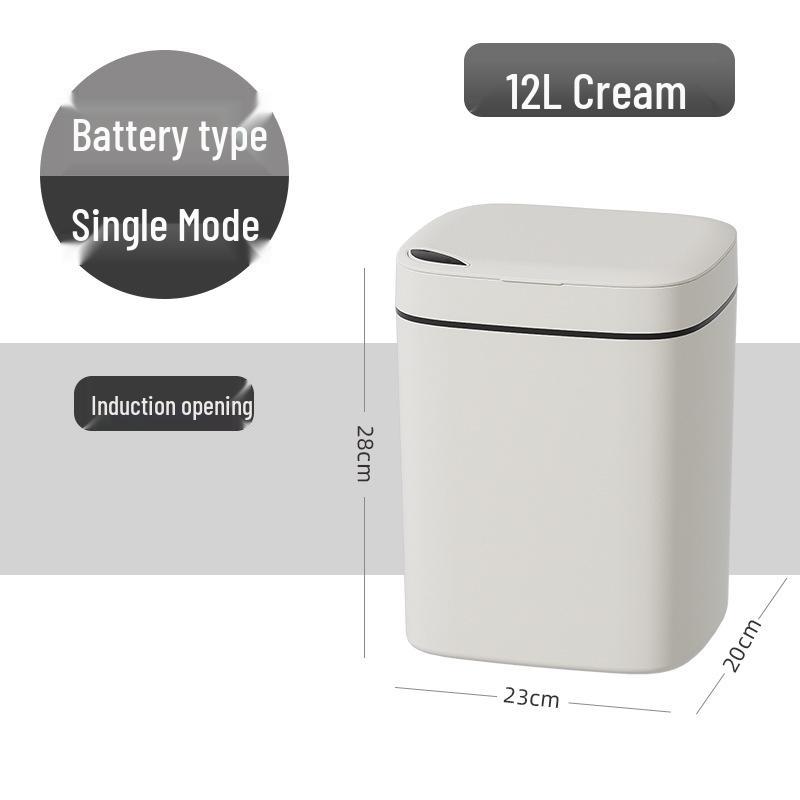 Smart Large-Capacity Induction Trash Can for Kitchen & Bathroom