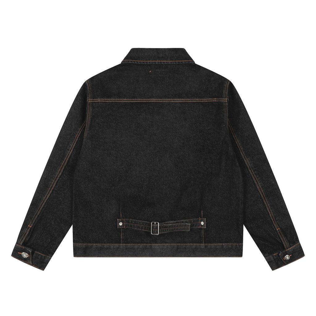 Corteiz Alcatraz Unisex Retro Denim Jacket – Loose, Casual, Trendy Top