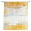 Abstrakte Kunst Gelbe durchsichtige Vorhänge für Wohnzimmer Schlafzimmer Tüllvorhang für Küche Voile-Vorhang Blindpaneele