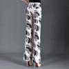 Elastic Waist Plaid Micro Flare Pants - Slimming Bodycon Stretchy Women's Fashion for Summer 2025.