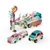 Mars Deer Two-in-One Magnetic Deformation Toy: Silver Wing Dragon & Flying Pegasus