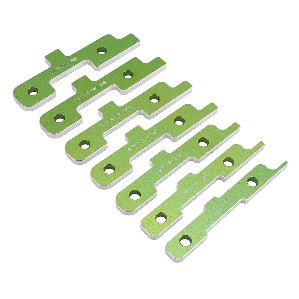 7 Pcs Set Router Table Setup Bars 18 To 12 Inch Aluminum Alloy Woodworking Table Saw Height Gauge