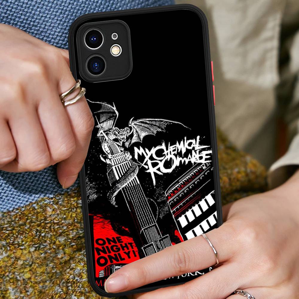 My Chemical Romance Rock Band Matte Protective Case For IPhone 16 15 14 13 12 11 Pro Max X XS MAX Protection Case