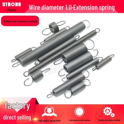 Kolekce tažných pružin: Tažné pružiny pro posuvné dveře a trouby, různé velikosti, průměr drátu 1,0 mm