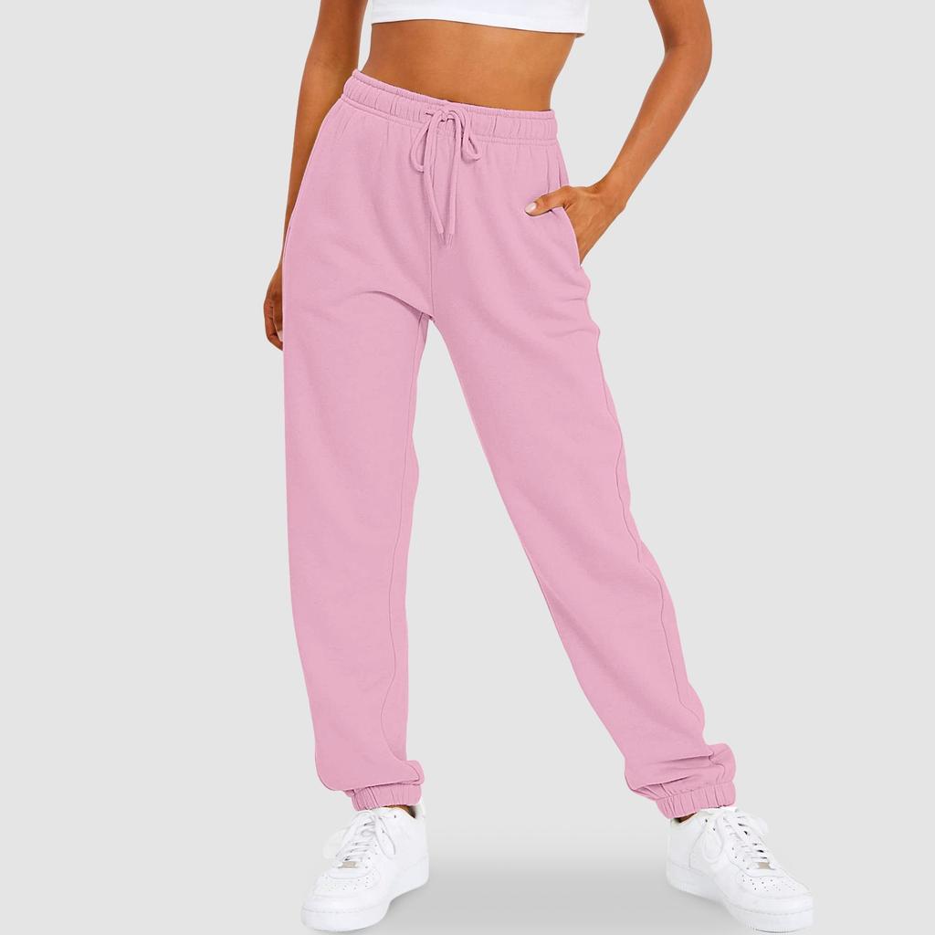 Women's High Waisted Sweatpants Workout Active Joggers Pants Casual Comfort Baggy Trousers Woman Clothing Pant