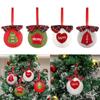 2PCS Plush Christmas Knitted Ball Exquisite Xmas Hanging Pendant Christmas Tree Hangers  Festival