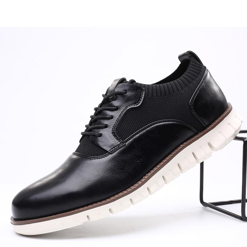 Fashion FUQIAO New Lightweight Men Summer Shoes Fashion Sneakers Comfortable Loafers Breathable Leather Casual Men Shoes