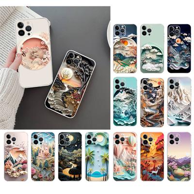 Phone Case For Iphone 17 Pro Max Air 16 15 14 13 Pro Max 15 16 Pro 15Plus Landscape Sceneary