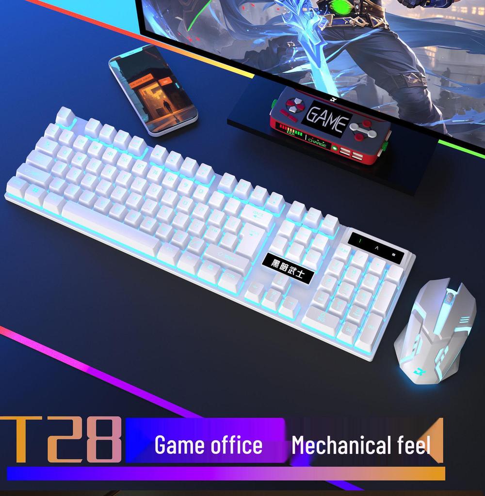 E-Sport Silent Kabelgebundenes Tastatur- und Mausset für Gaming und Bürogebrauch