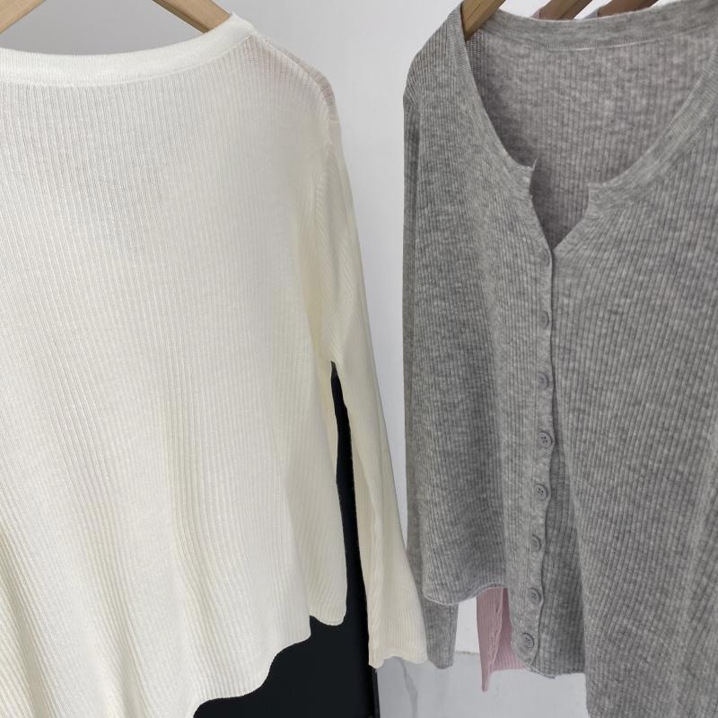 2024 Summer Chic Women's Long Sleeve Knitted Cardigan Short Shawl Sunscreen Outerwear