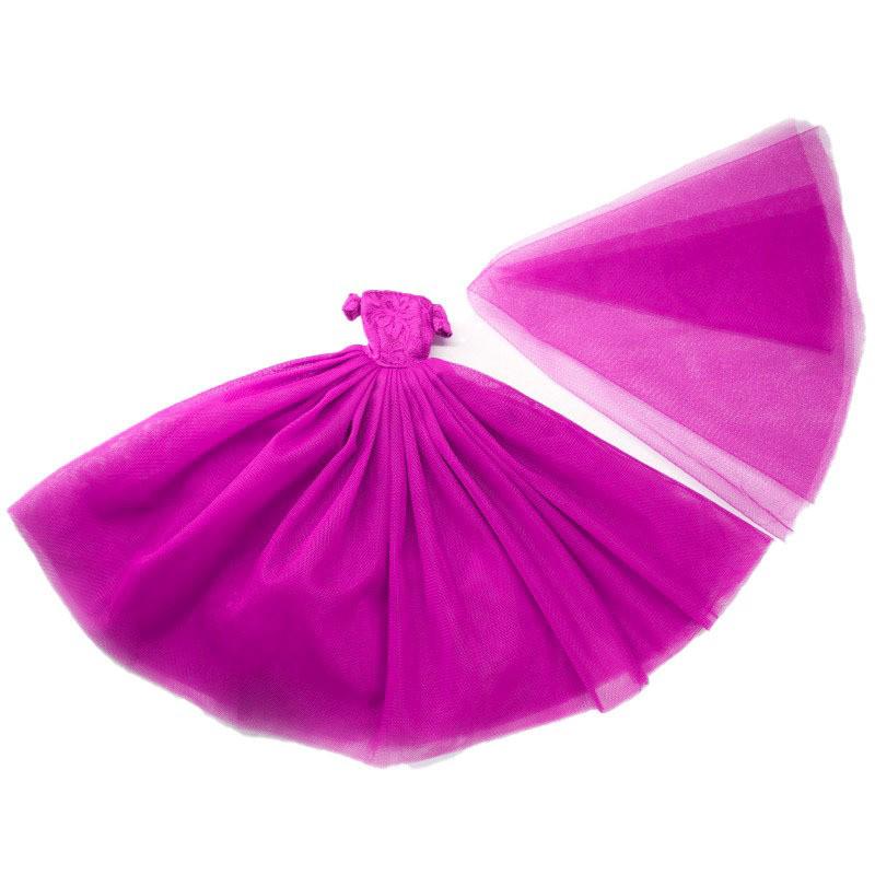 Multicolored Mini Mesh Skirt for 29cm Dolls - Babi Wedding Dress, Short Dress-Up Skirt for Toy Girls