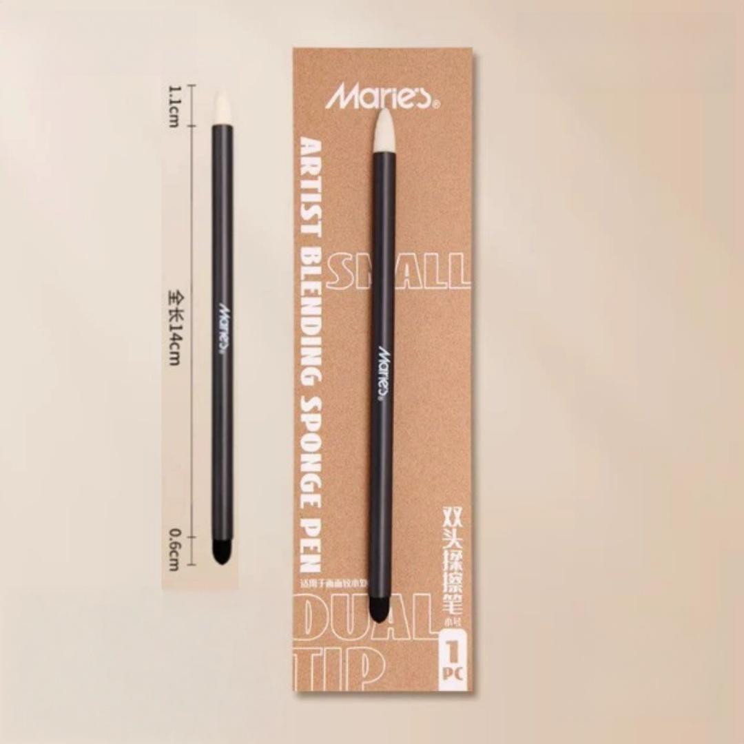 

Artist Sketching Blending Pen Professional Dual Head Felt Sponge Smudger For Hair Skin Texture Detail Blending Art Drawing Tool