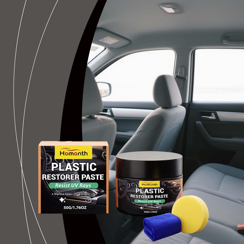 Car Interior Cleaner,Plastics Restore Agent,Car Plastics Renovator,Leather Scratch Repair Liquid,Effectively Stop Interior Aging