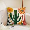 Bohemian inspired Sunny cushion cover Pillow Case Plush Fabric Soft Double Sided Print Sofa Cushion Cover Throw Pillow Covers