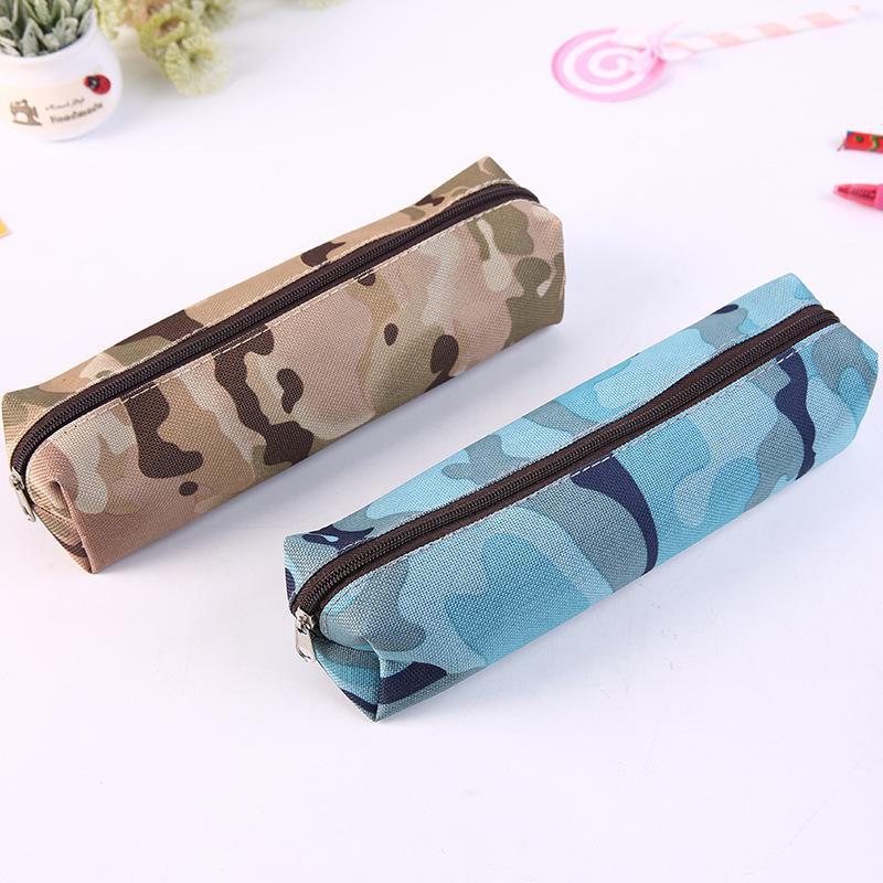 Creative Camouflage Large Capacity Oxford Cloth Pencil Case - Fashionable and Dirt-Resistant for Students and Military Training