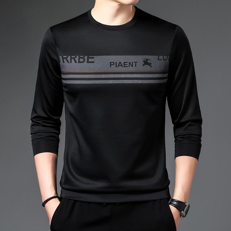 

Осенняя мужская футболка с длинными рукавами, повседневная толстовка с капюшоном для людей среднего возраста на весну и осень с верхним осенним пальто снизу маленькой рубашки XXXXL