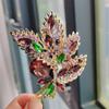 Broche en verre cristal haut de gamme, corsage de fleurs personnalisé, pendentif multifonction, accessoires vestimentaires