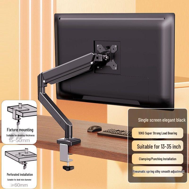 Adjustable Mechanical Arm Monitor Stand: Liftable, Rotatable, Telescopic, with Horizontal & Vertical Screen Rotation