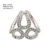 Triangle Ring Shape Decorative Scarf Buckle Accessory Sweet Long Lasting Rhinestone Cardigan Clip Clothes Decor