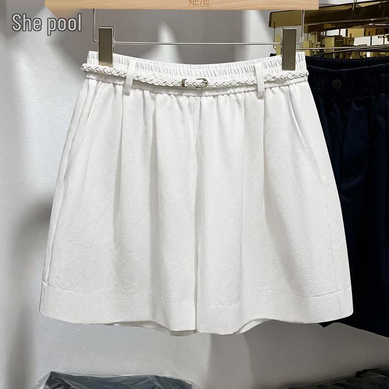 Women s Elastic Waist Wide-Leg Shorts XL