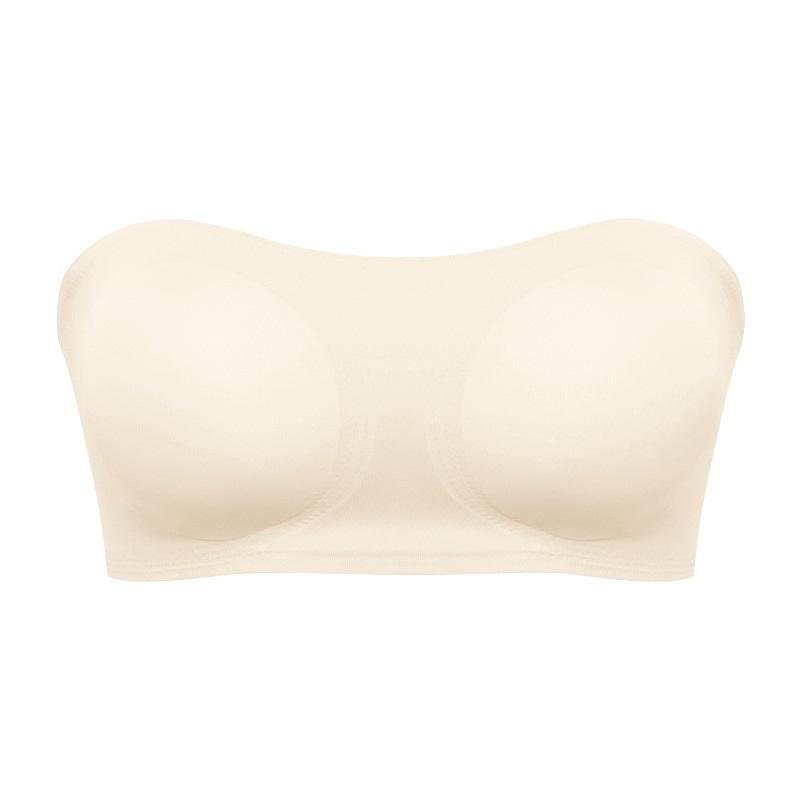 Women's Strapless Bra Cross Side Clasp Underwear