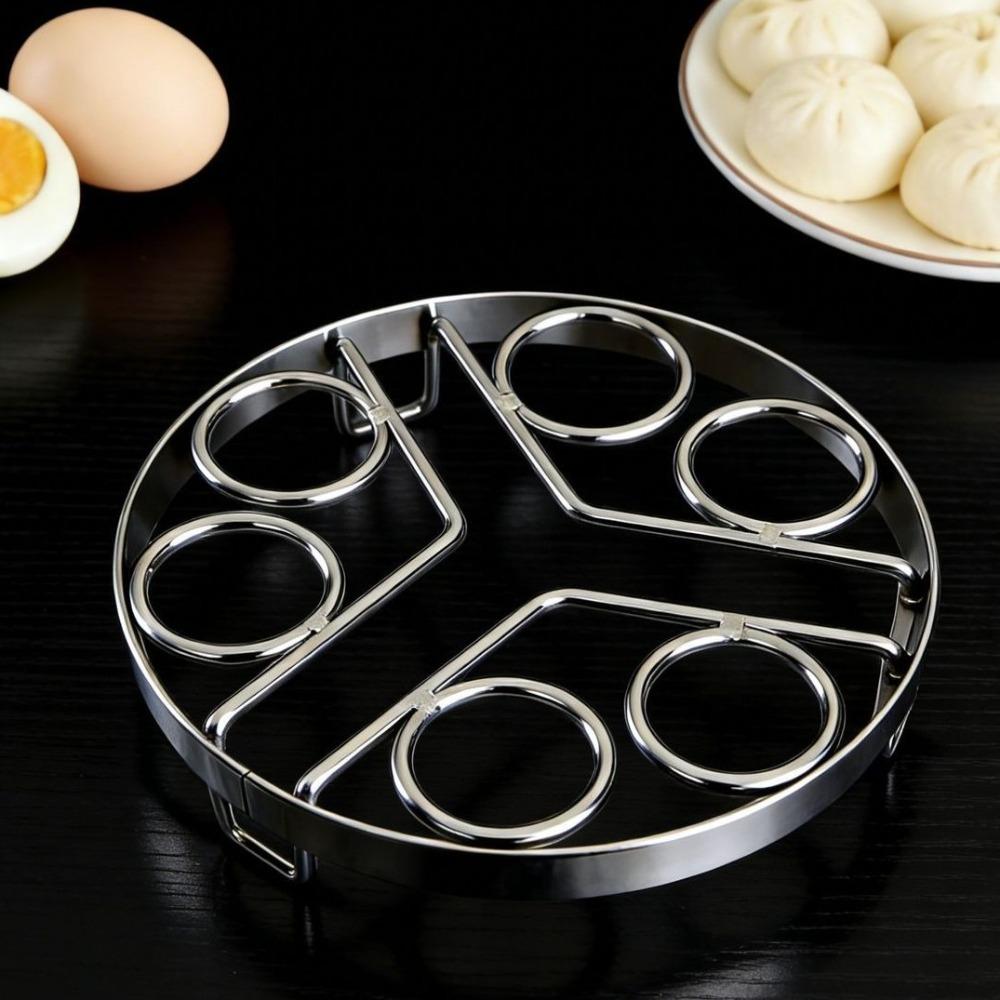 Heat Resistant Stainless Steel Steamer Rack Thickened Egg Steaming Tray Pot Steaming Stand  Kitchen