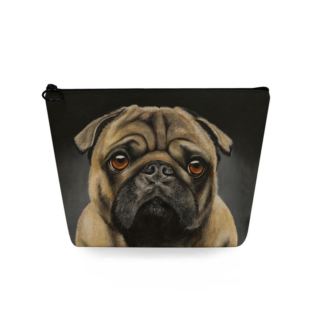 Women Dog Print Cosmetic Bag Toiletries Organize Travel Storage Case 6725