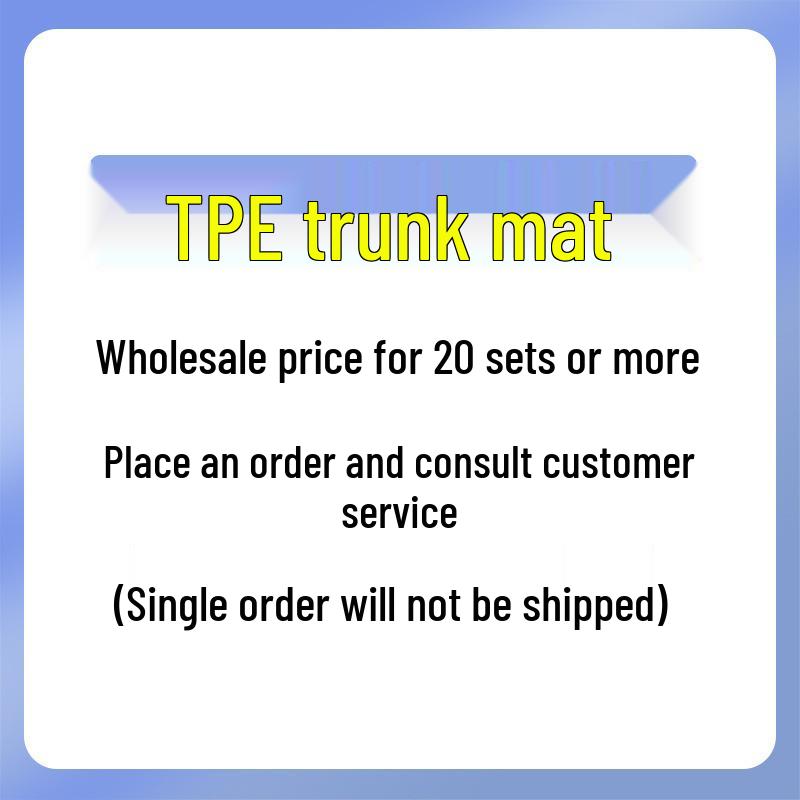 TPE All-Weather Floor Mats for BYD Dolphin RHD - Eco-Friendly & Odorless Trunk Mat BYD Dolphin