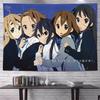 K Anime Auf Anime Mädchen Wandteppich Niedlicher Japanischer Schulmädchen Druck Wandbehang für Teenager Schlafzimmer Wohnheim Zimmer Dekor Mehrere Größen