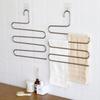 S Shape 5 Layer Pants Hanger Stainless Steel Space Saving Trousers Jeans Ties Wardrobe Organizer