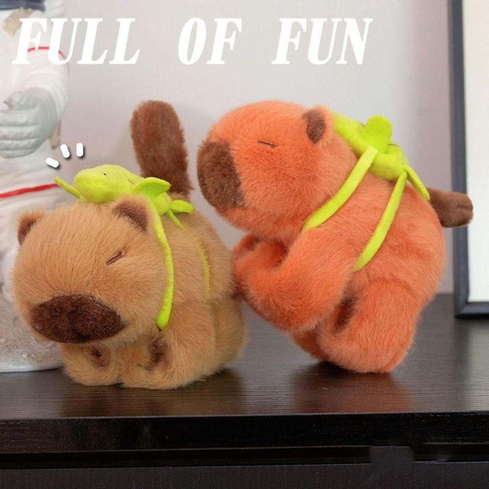 

Capybara Rodent Slap Bracelet Series Wagging Tail Capybara Plush Wrist Band Birthday Gift коричневий