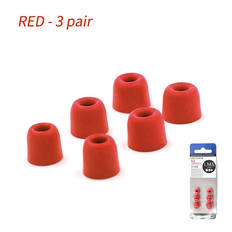 KZ Foam Tips Memory Sponge Sleeve Earphone Type Headphones To Enhance Bass Memory Earplugs for KZ ZAX ZSX ED9PRO ZS10PRO