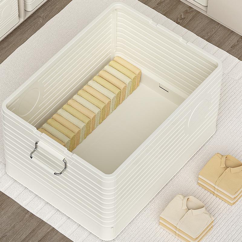 Extra Large Foldable Storage Box for Home, Bedroom, or Living Room - Quilt and Clothes Organizer