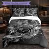 Derby County Football 3-teiliges Bettwäsche-Set Weiches Bettbezug-Set mit Kissenbezügen Bedrucktes Schlafzimmer-Deko-Set für Zuhause