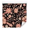 Beautiful Flowers Wallpaper Rust and Brown for Living Room and Bedroom 50x1000