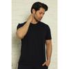 Black-navy Blue Men's Basic Slim Fit 2-pack Pajama Top