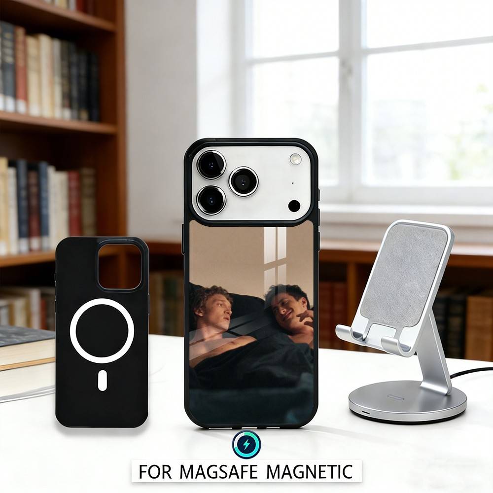 1PC Ice Hockey H-Heated R-Rivalry Phone Case Magnetic For iPhone17 16 15 14 13 12 Pro Max For Magsafe Wireless Charging Cover