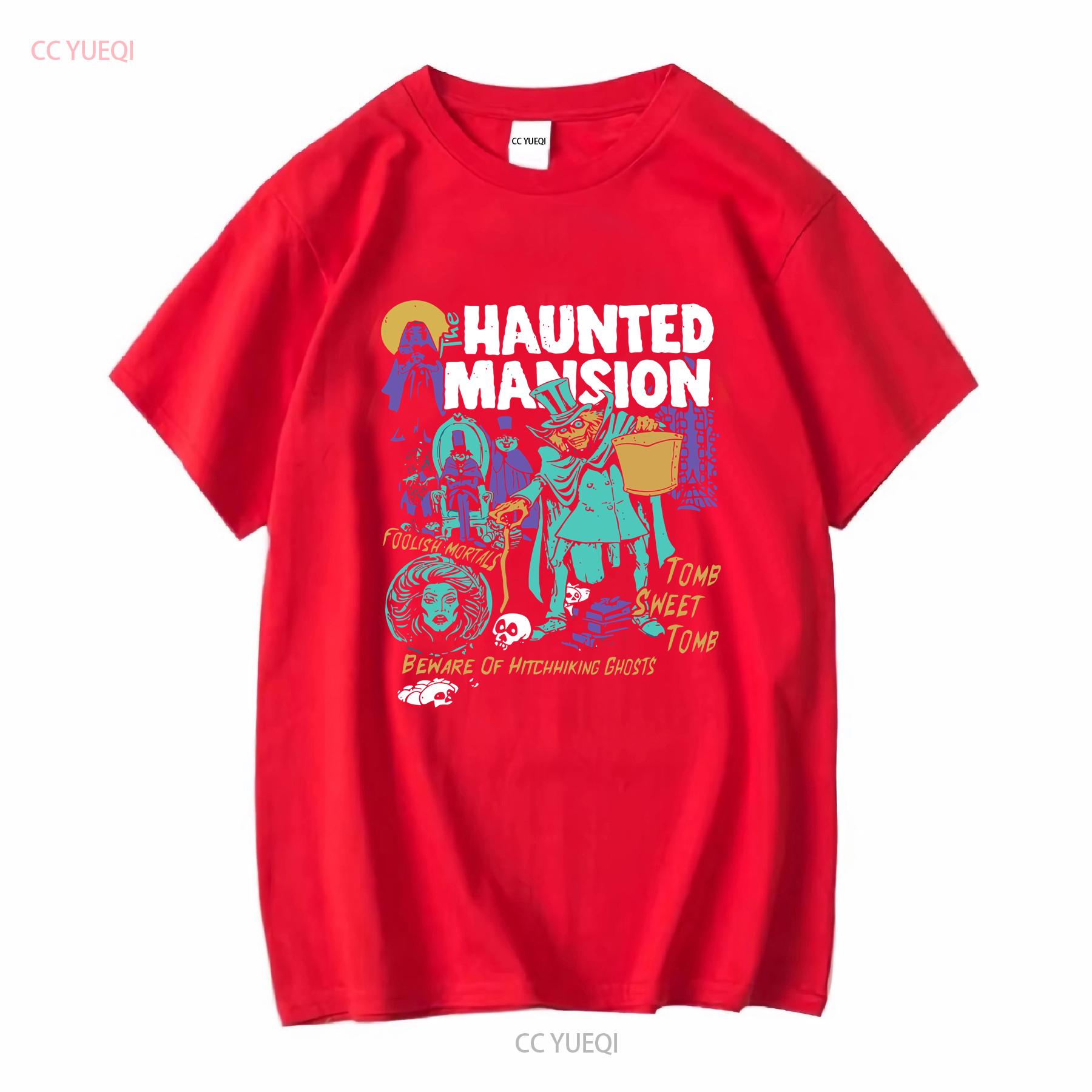 Винтажная футболка The Haunted Mansion Ghosts Хэллоуин Жуткий сезон Размер S 5XL с длинным или коротким рукавом винтажная Стиль стираной моды S